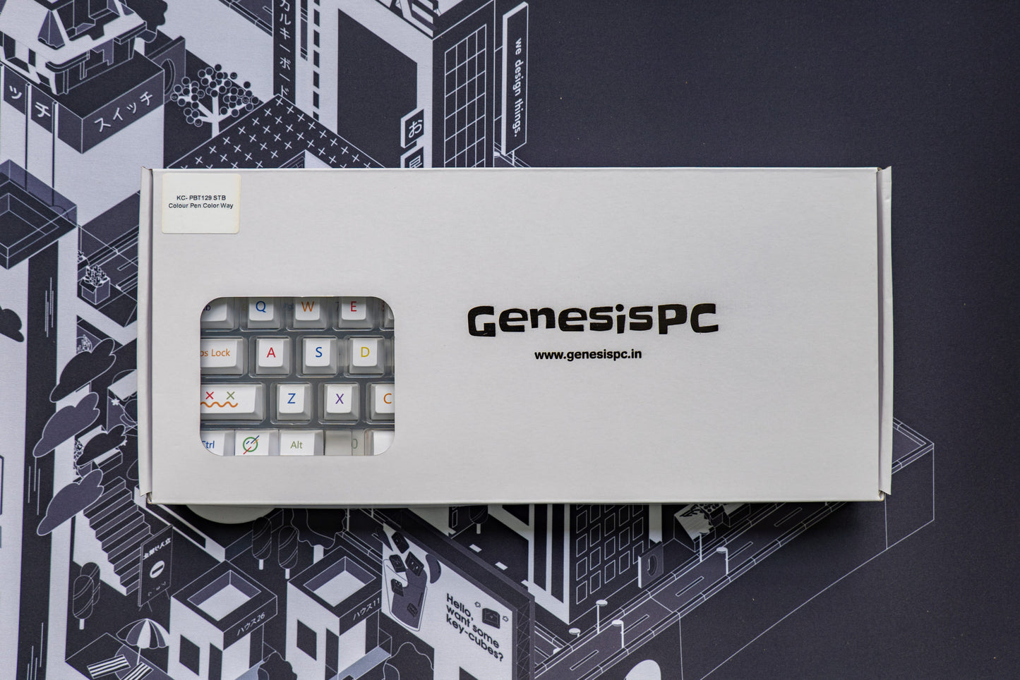 GenesisPC Color Pen Themed Keycaps