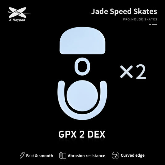 Xraypad Jade Speed Mouse Skates For Logitech PRO X SUPERLIGHT 2 DEX