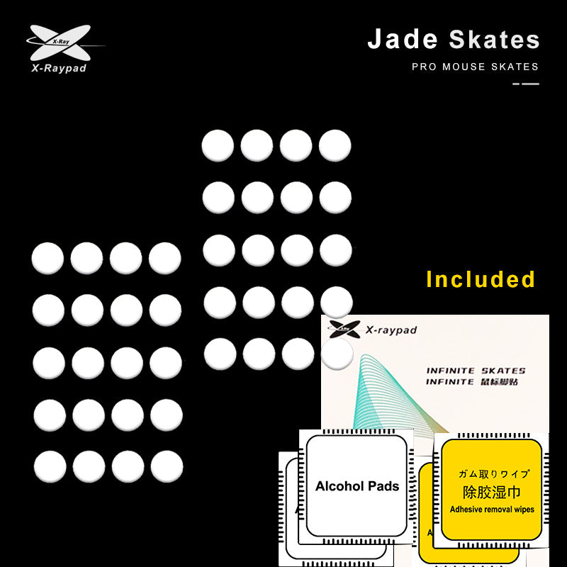 Xraypad Jade DIY Mouse Skates – Universal 0.8mm PTFE Dots