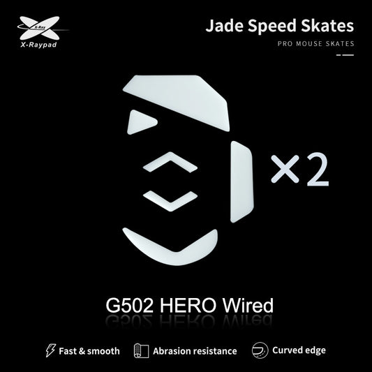 Xraypad Jade mouse skates for Logitech G502 Hero Wired