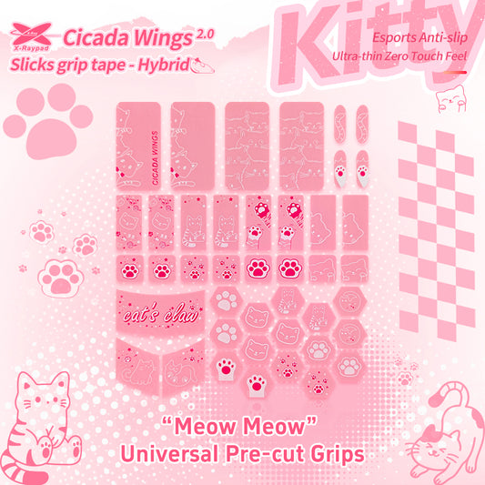 Xraypad Cicada Wings Kitty Universal Pre-cut Grips