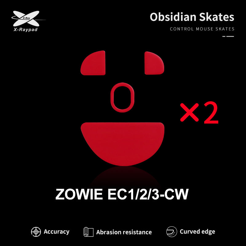 Xraypad Obsidian Skates For BenQ Zowie EC1/2/3-CW Wireless