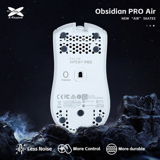 Xraypad Obsidian PRO Air U-PE Universal Dot Mouse Skates – Less Noise