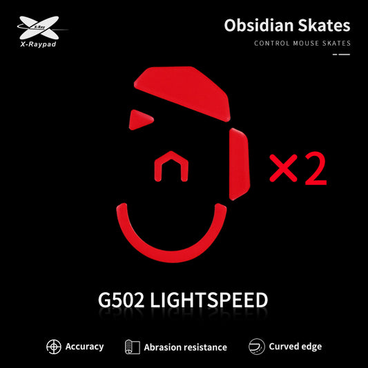Xraypad Obsidian mouse skates for Logitech G502 Lightspeed