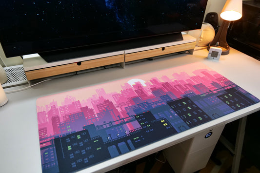 ClickyDuck 8Bit Metropolis Deskmat/Mousepad