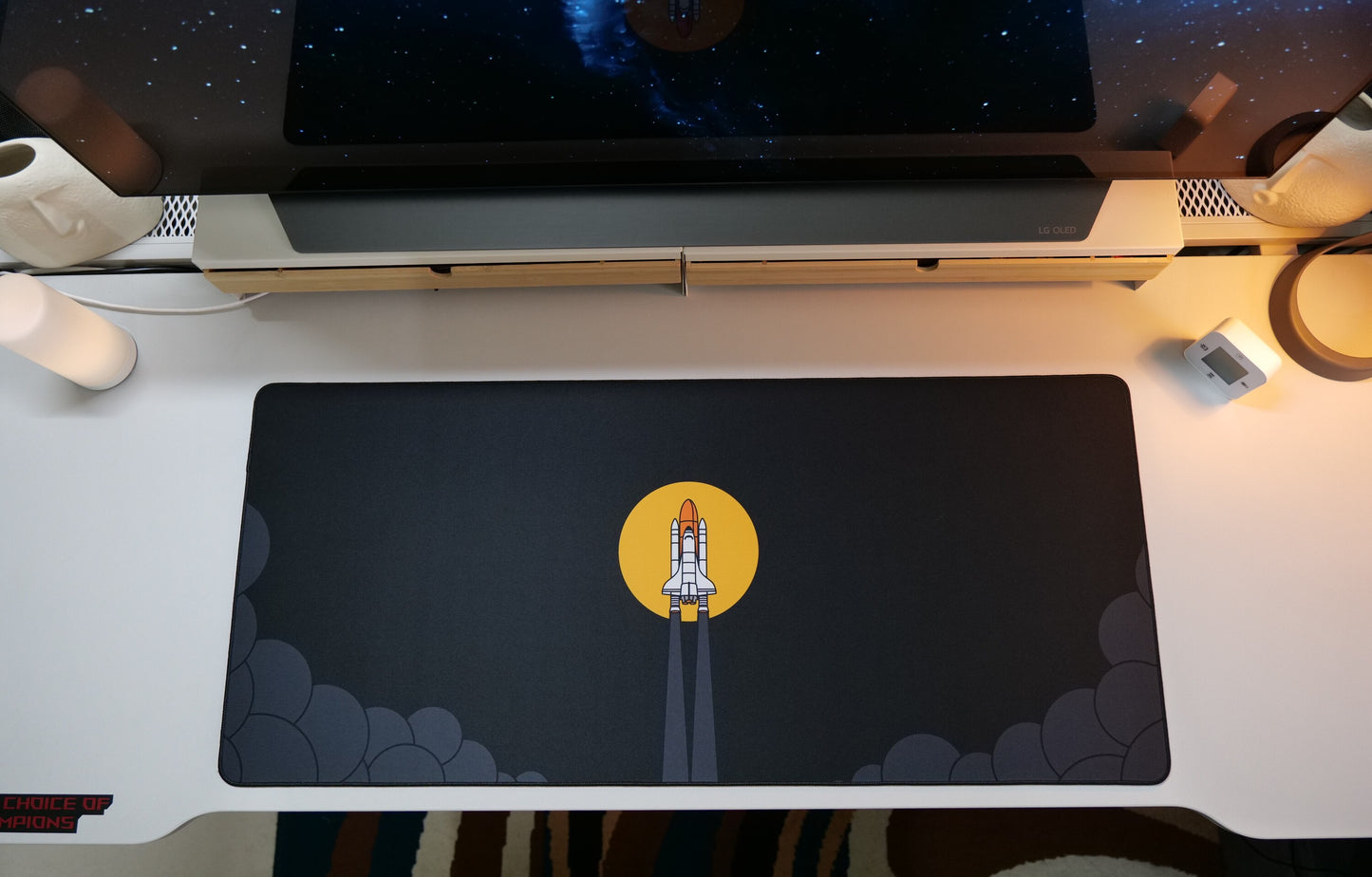 ClickyDuck Space Shuttle Deskmat/Mousepad