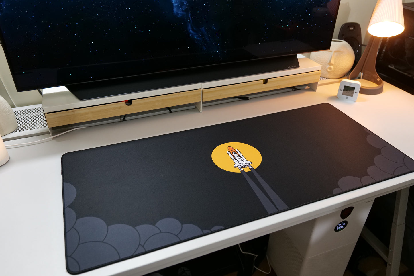 ClickyDuck Space Shuttle Deskmat/Mousepad