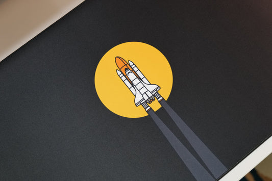 ClickyDuck Space Shuttle Deskmat/Mousepad