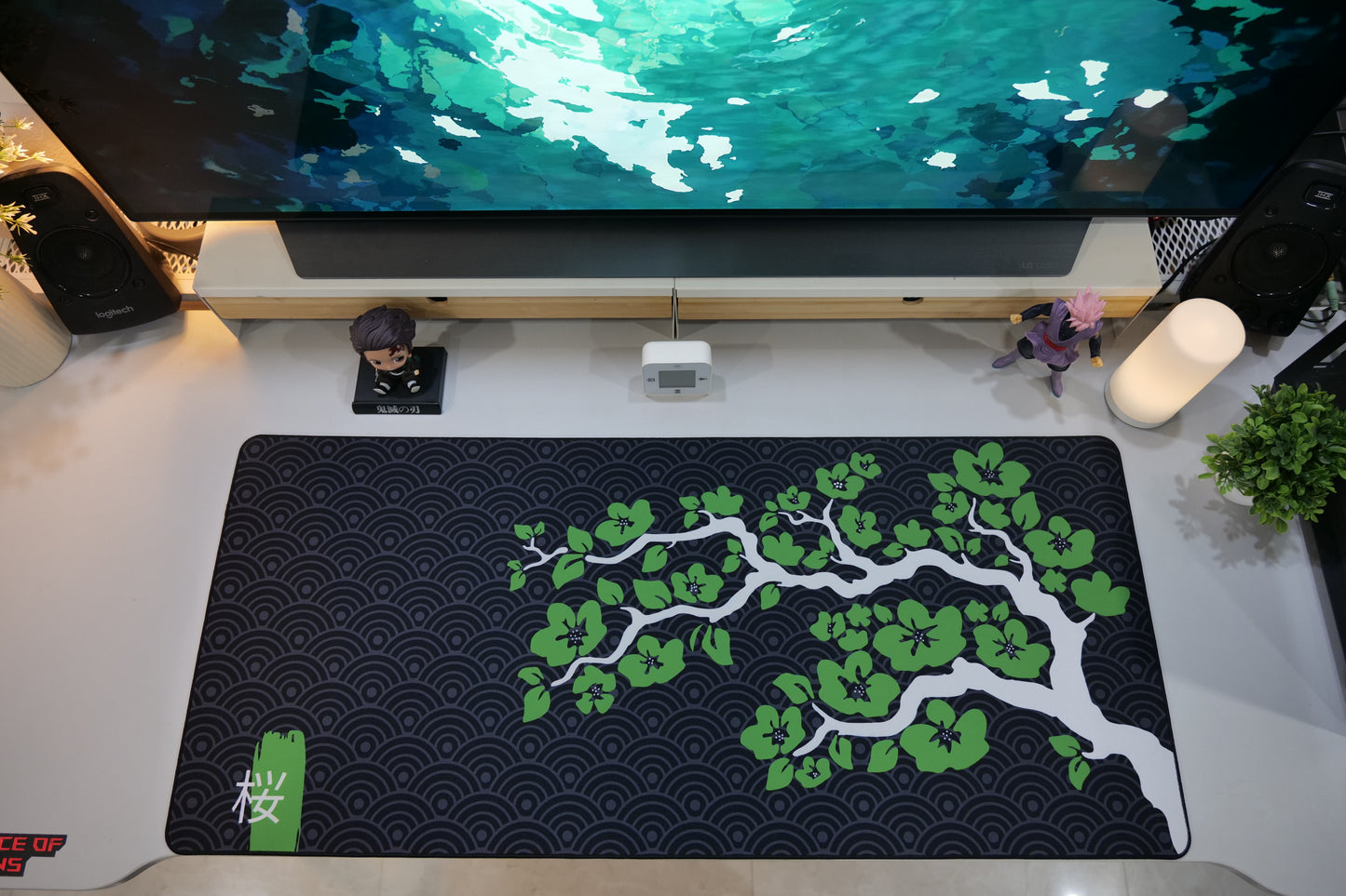 ClickyDuck Sakura Deskmat/Mousepad