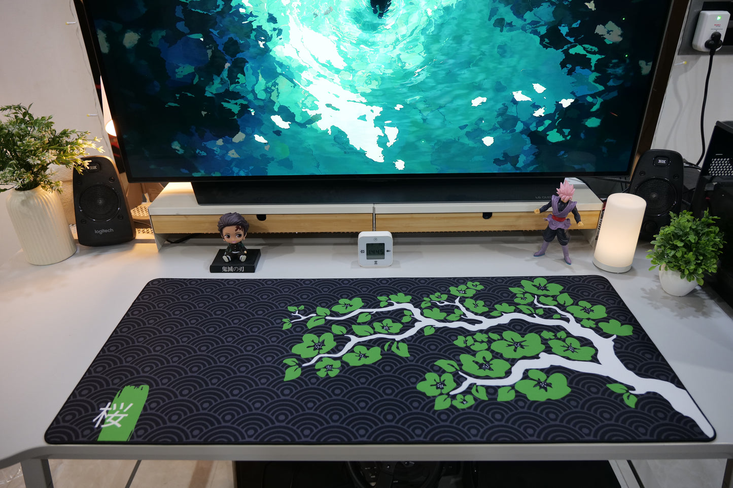 ClickyDuck Sakura Deskmat/Mousepad