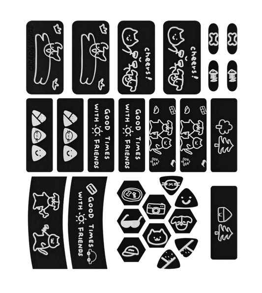 Xraypad Cicada Wings v2 Camp Day Universal Pre-cut Tacky Mouse Grip