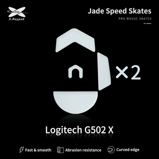 Xraypad Jade mouse skates for Logitech G502X Wired