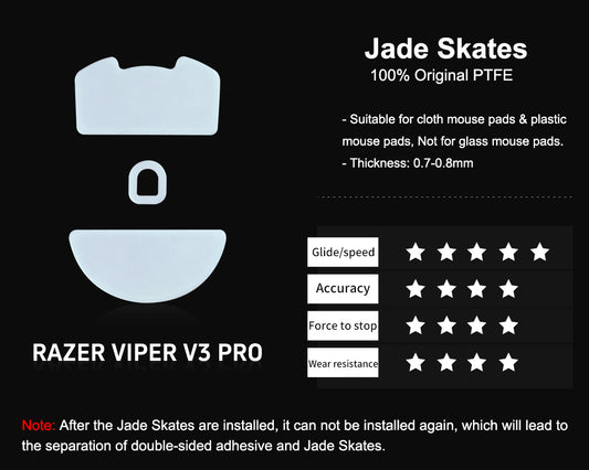 Xraypad Jade Skates For Razer viper V3 PRO