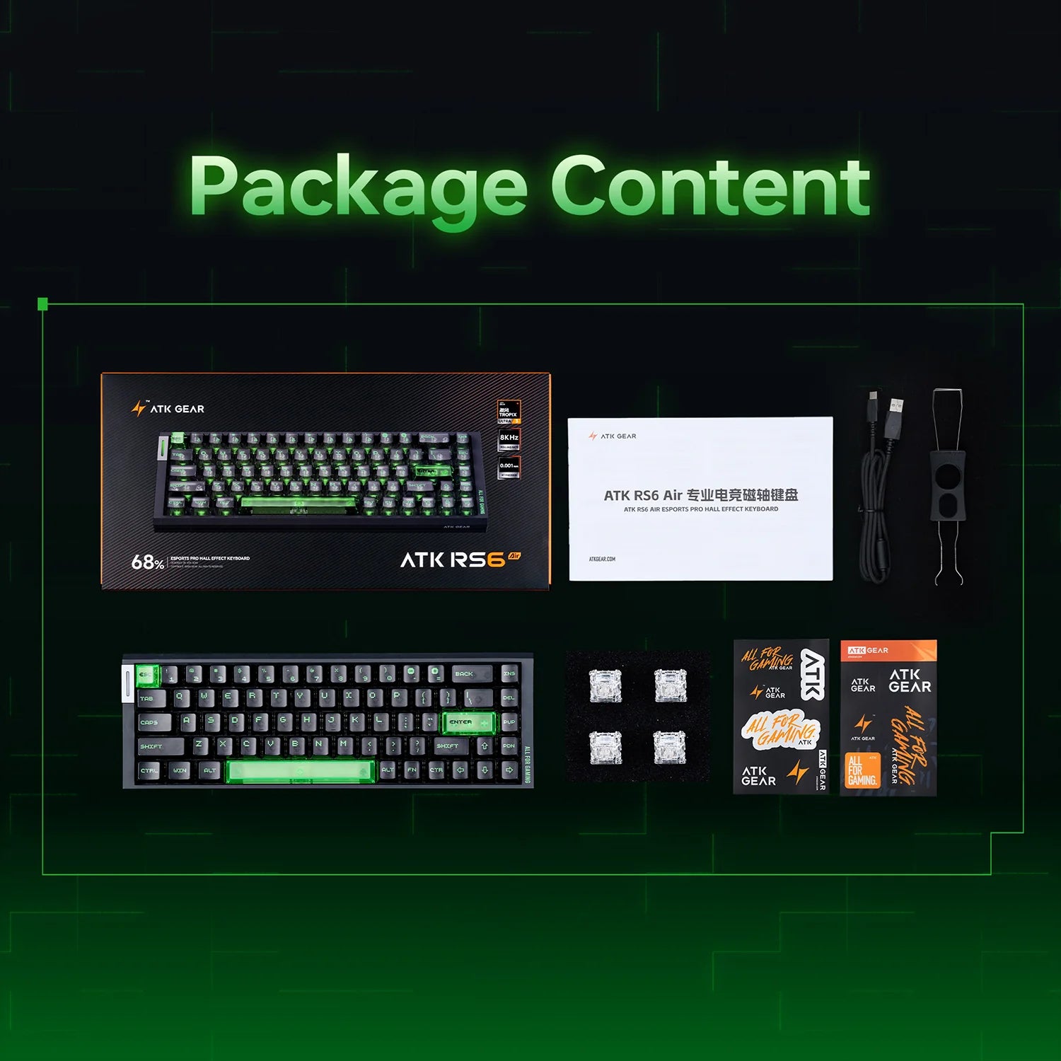 ATK RS6 Air Esports Hall Effect Keyboard