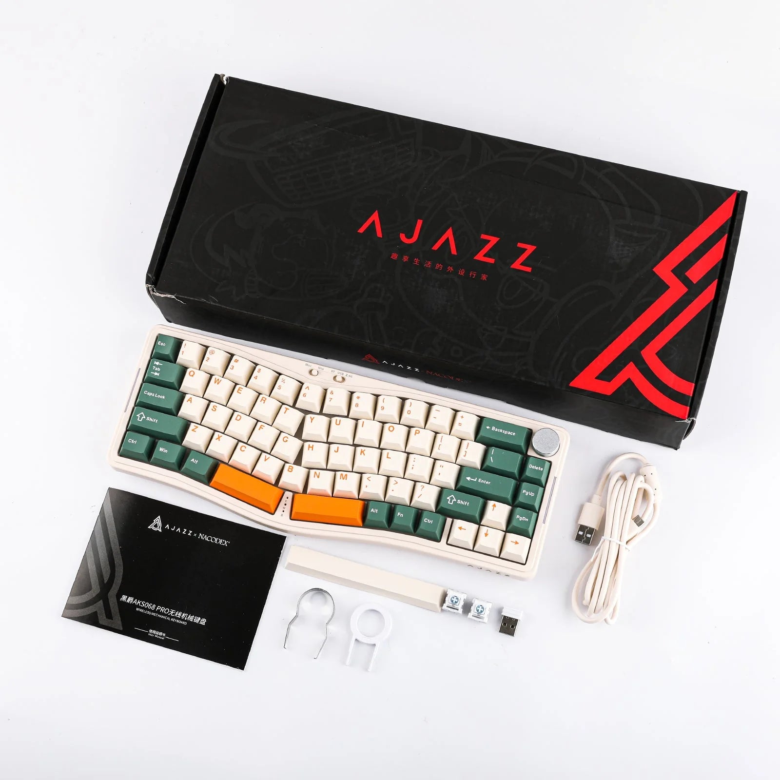 Ajazz AKS068 Pro Alice Wireless Mechanical Keyboard