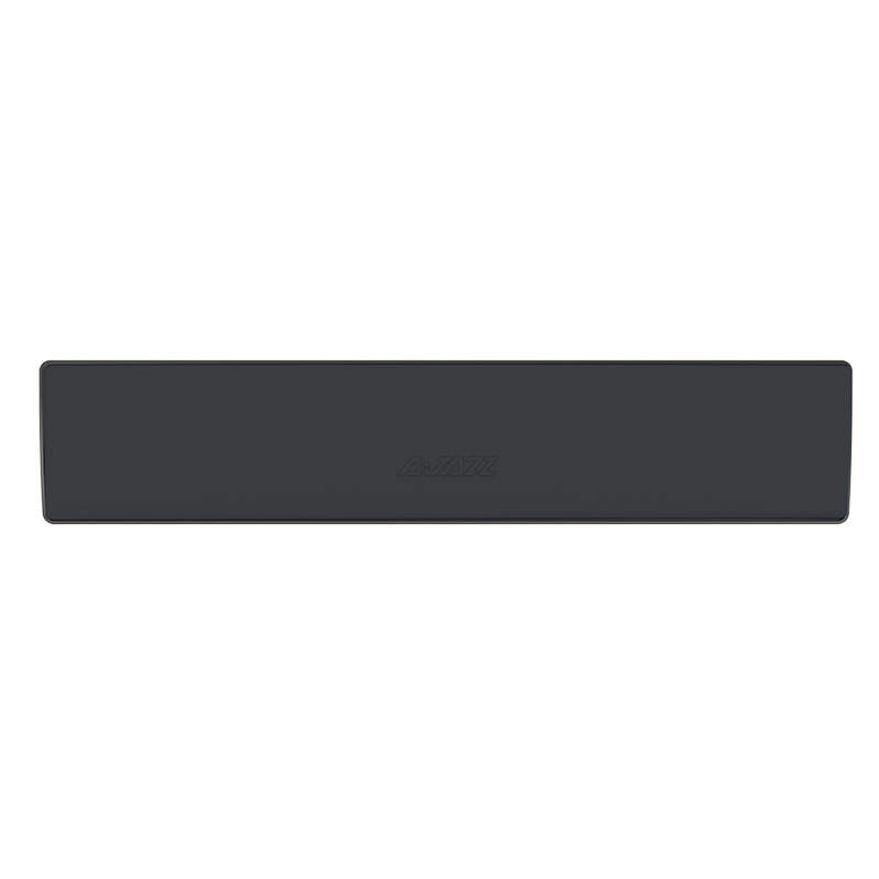 Front view of black full size Ajazz Leather Wrist Pad