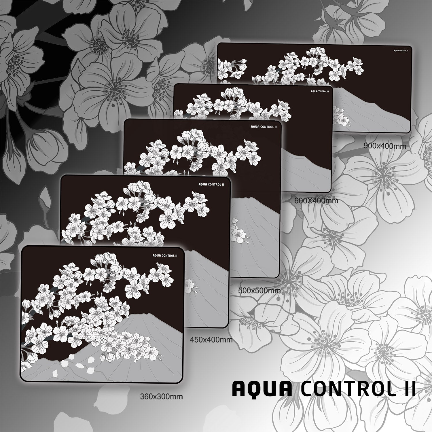 Xraypad Aqua Control II Sakura Night Sizes
