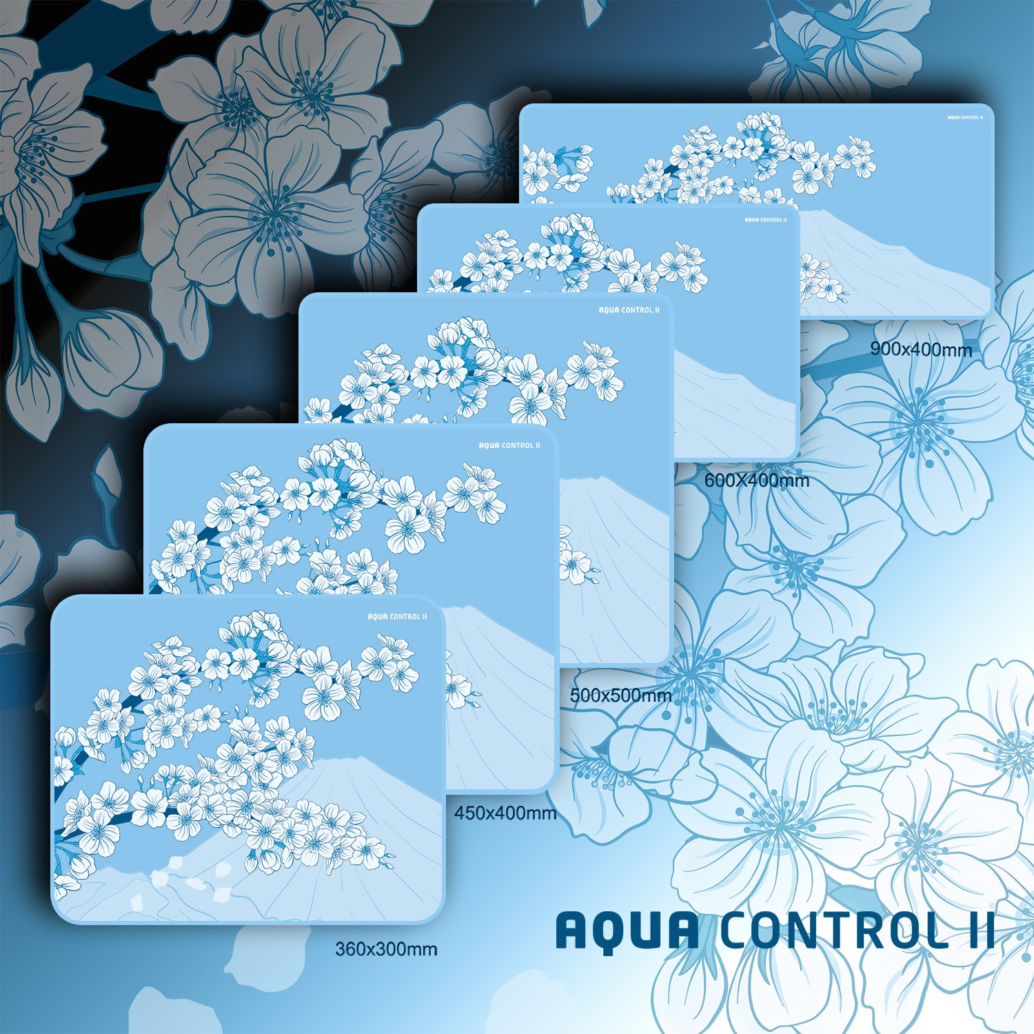 Xraypad Aqua Control II Sakura Blue Sizes