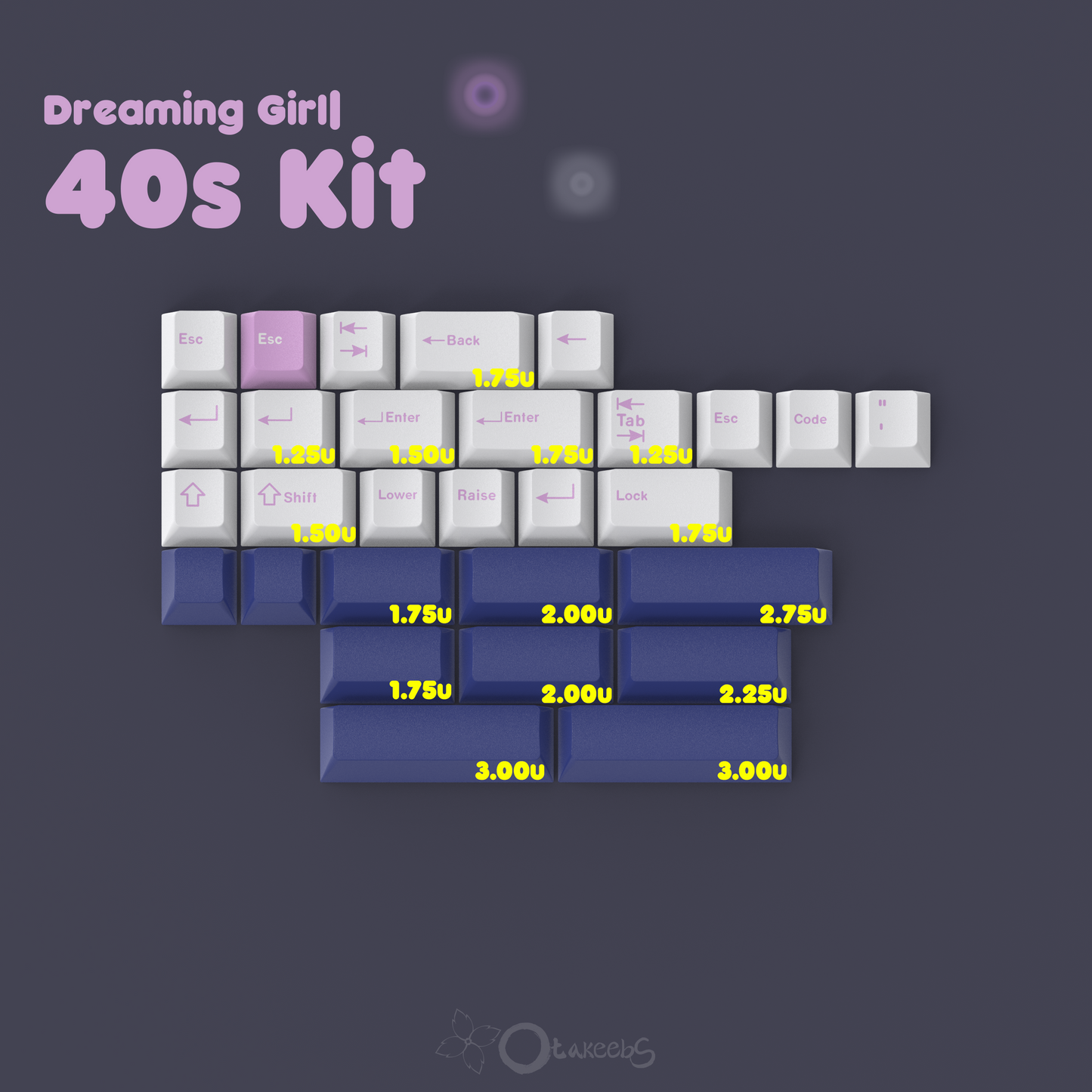 JTK Dreaming Girl Keycaps