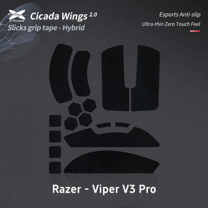 X-Raypad Cicada Wings V2 Slicks Grip For Razer Viper V3 PRO