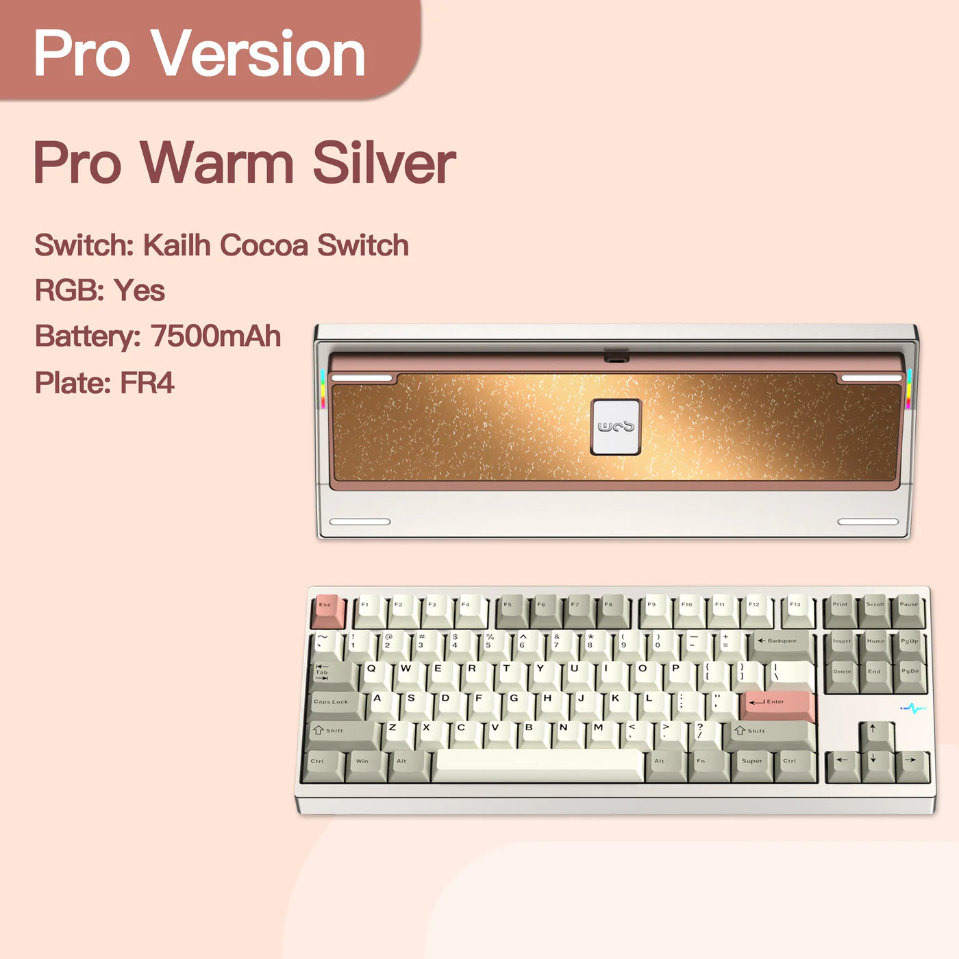 WOBKEY Crush 80 Reboot Pro Tri-mode Wireless Mechanical Keyboard