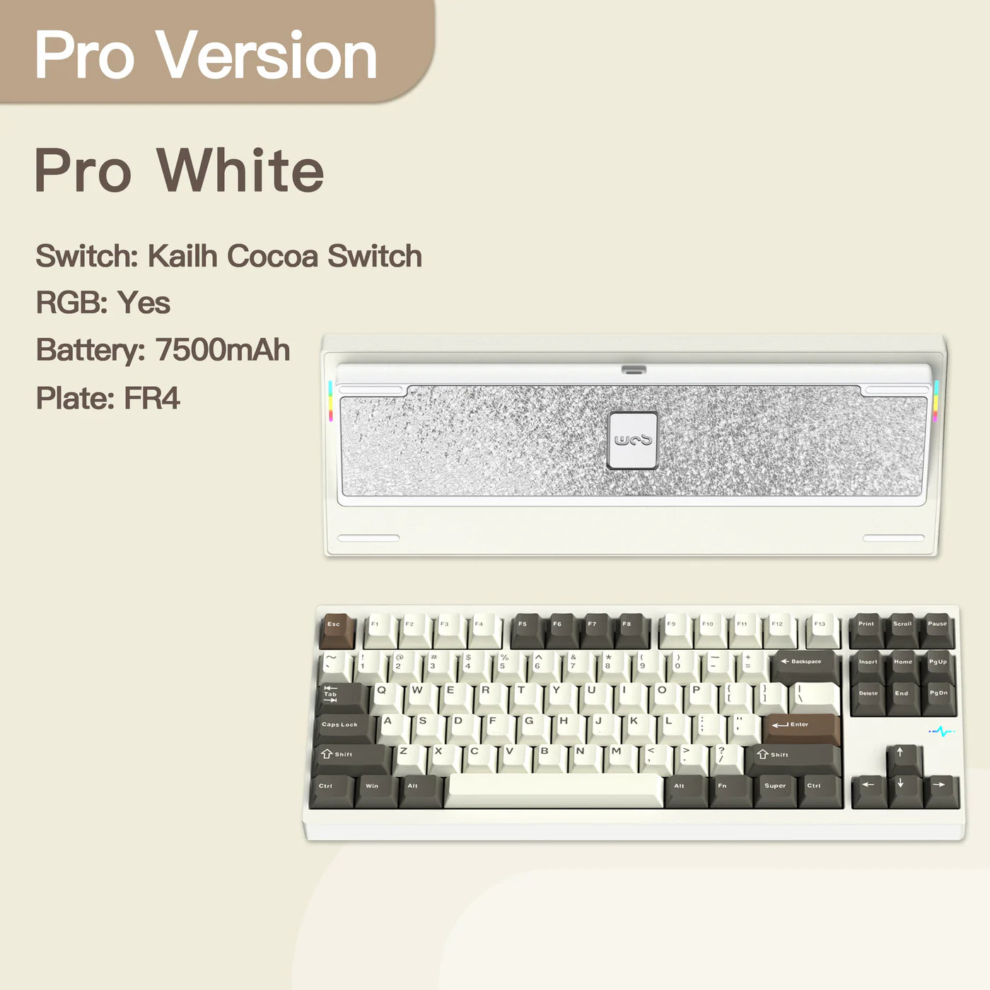 WOBKEY Crush 80 Reboot Pro Tri-mode Wireless Mechanical Keyboard