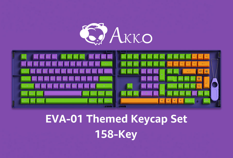 Akko EVA-01 Themed Keycap Set (ASA 158-Key)