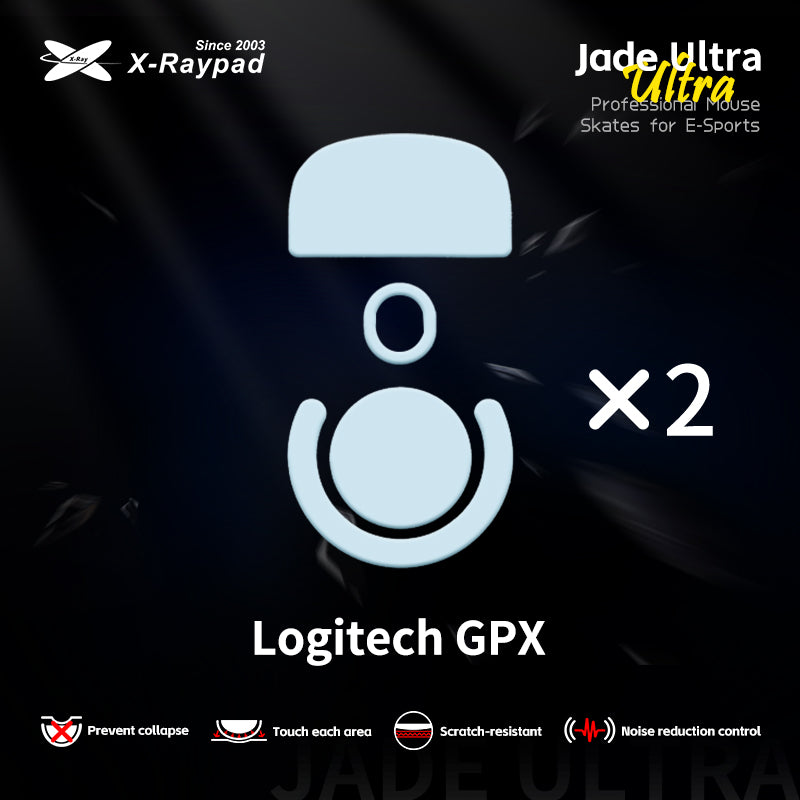 Xraypad Jade Ultra Skates For Logitech G Pro X Superlight