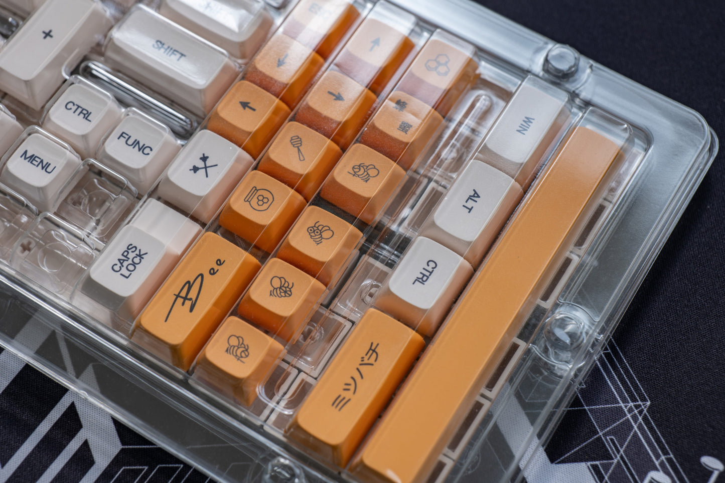 GenesisPC Bee Milk Themed Keycaps