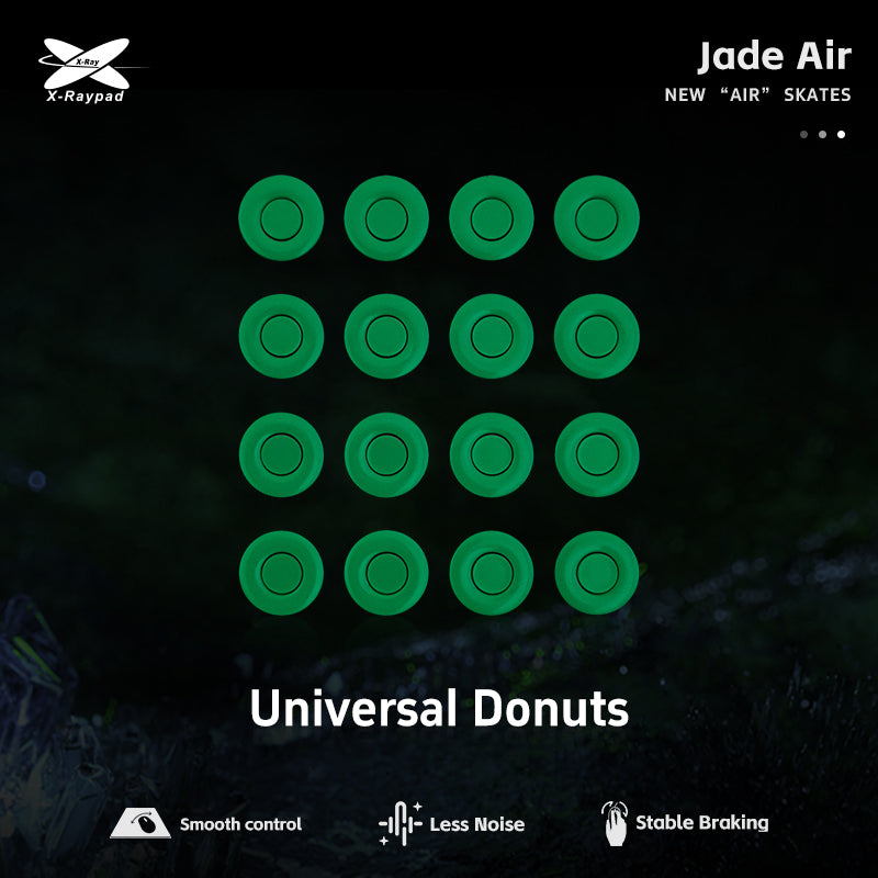 Xraypad Jade Air Mouse Skates – Universal Donuts Less Noise