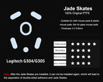 Xraypad Jade mouse skates for Logitech G304/G305 Lightspeed Wireless