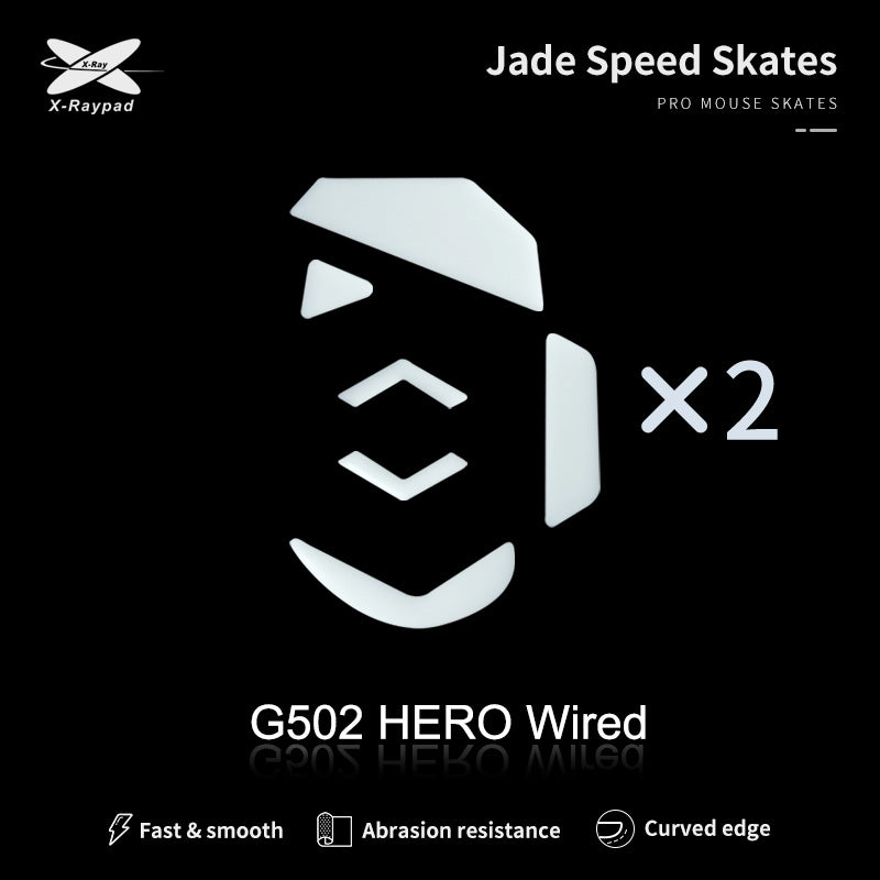 Xraypad Jade mouse skates for Logitech G502 Hero Wired