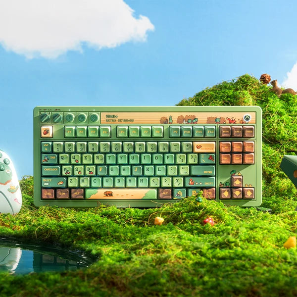 8BitDo Retro 87 Mechanical Keyboard - Forest Wonder