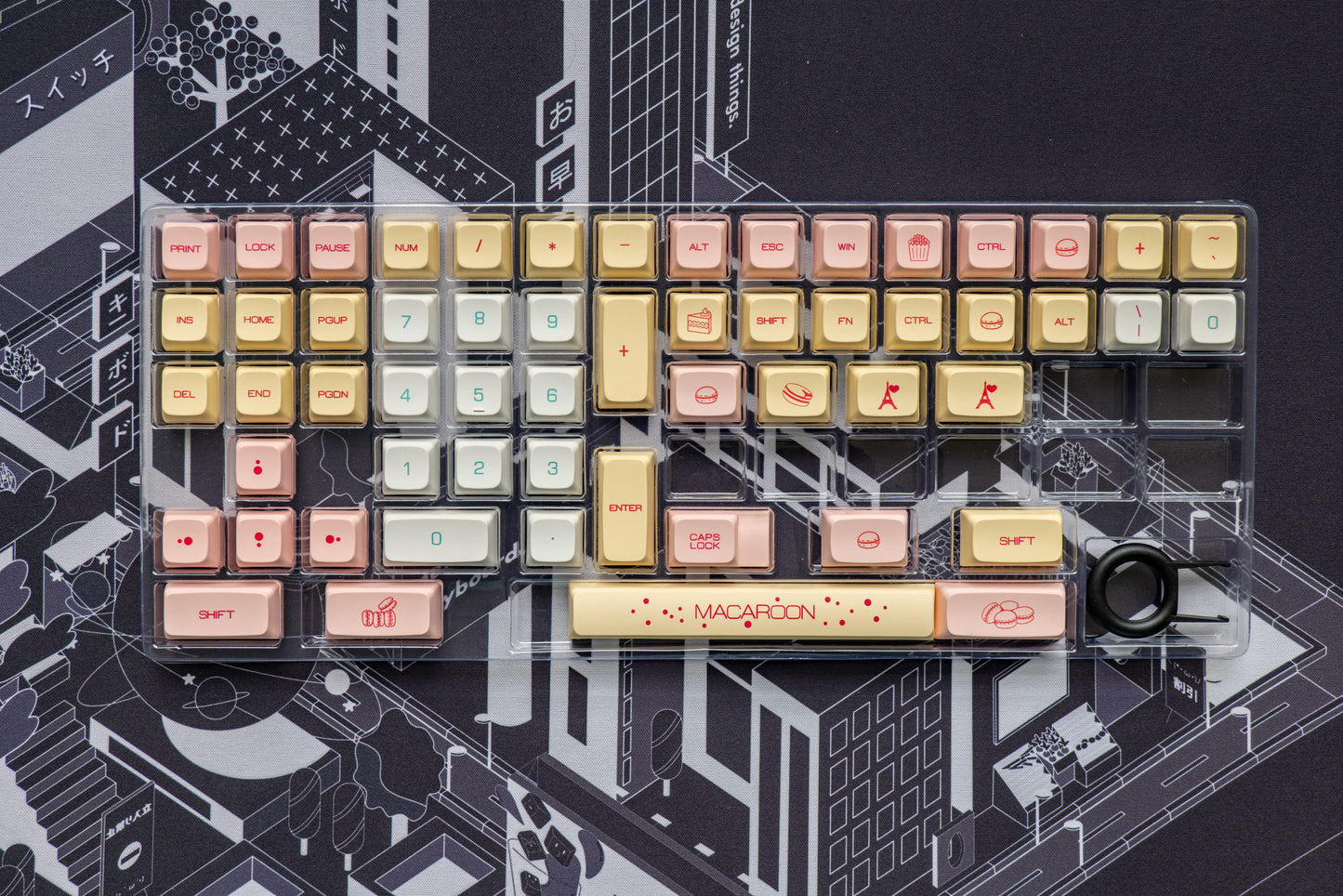 GenesisPC Macaroon Themed Keycaps