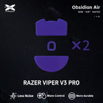 Xraypad Obsidian Air Mouse Skates – RAZER VIPER V3 PRO