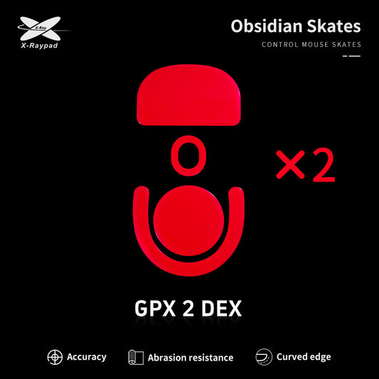 Xraypad Obsidian Mouse Skates For Logitech PRO X SUPERLIGHT 2 DEX