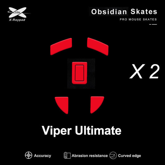 Xraypad Obsidian Skates For Razer Viper Ultimate