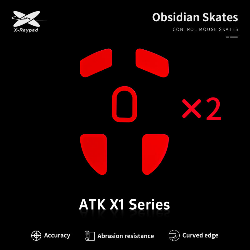 Xraypad Obsidian mouse skates for ATK Blazing Sky X1 Series
