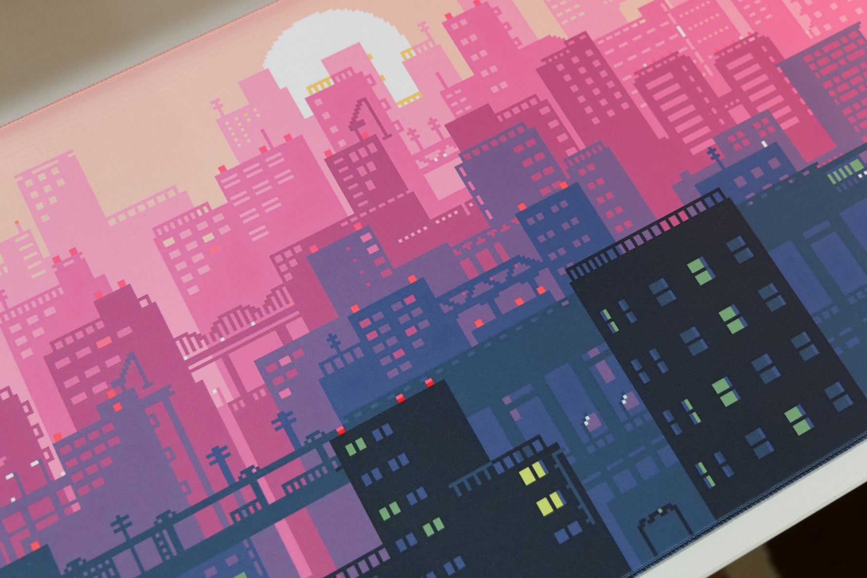 ClickyDuck 8Bit Metropolis Deskmat/Mousepad