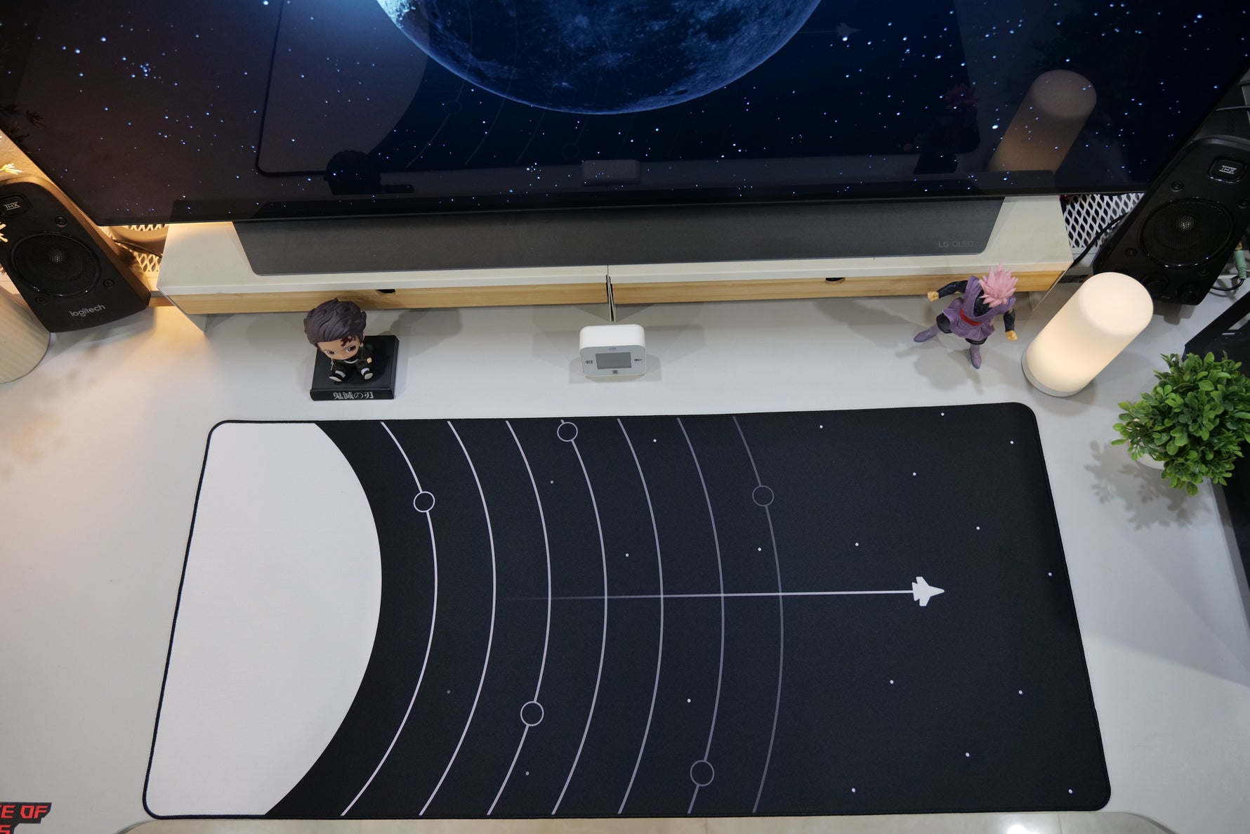 ClickyDuck Astro Rocket Deskmat/Mousepad