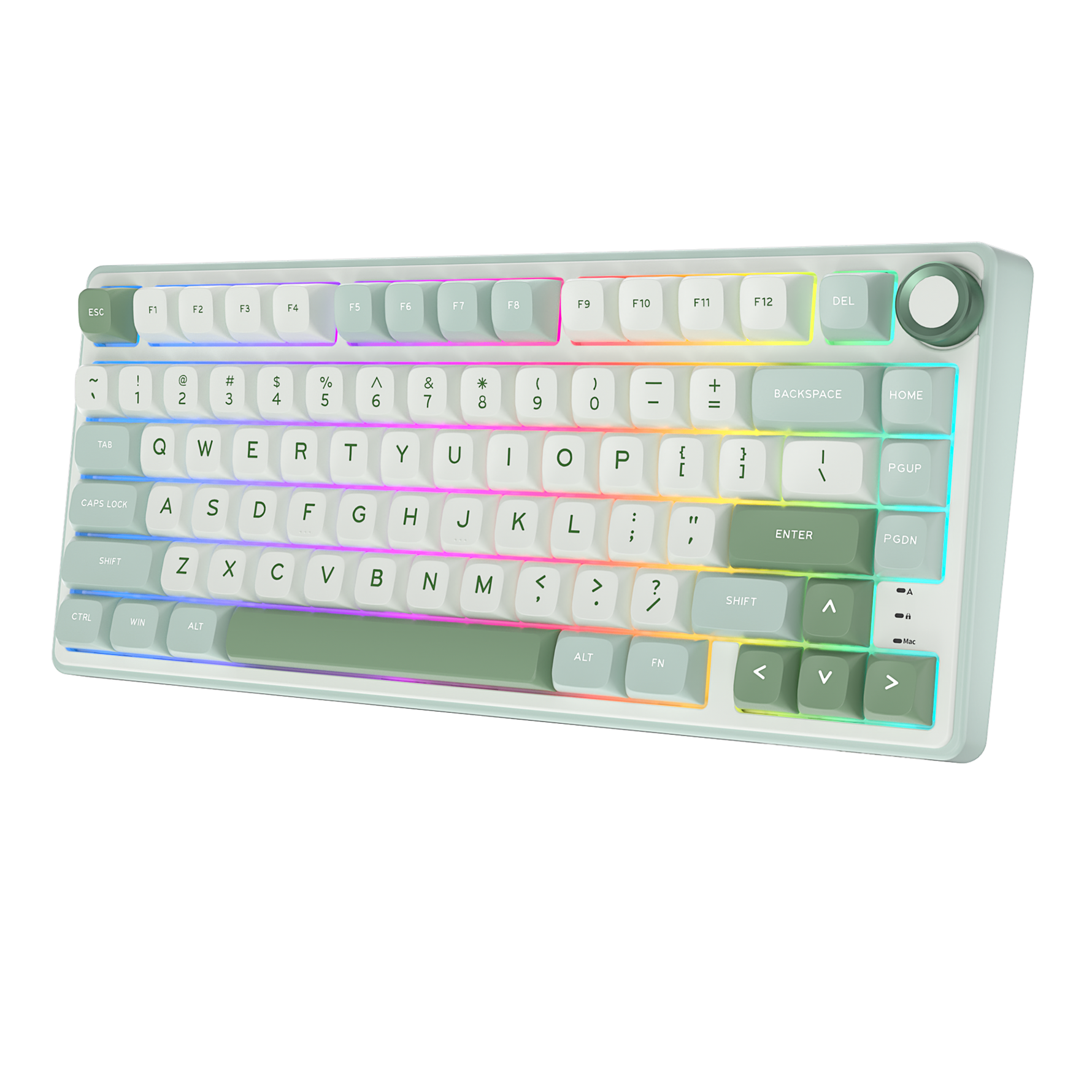 Royal Kludge R75 Cyan Green Backlit