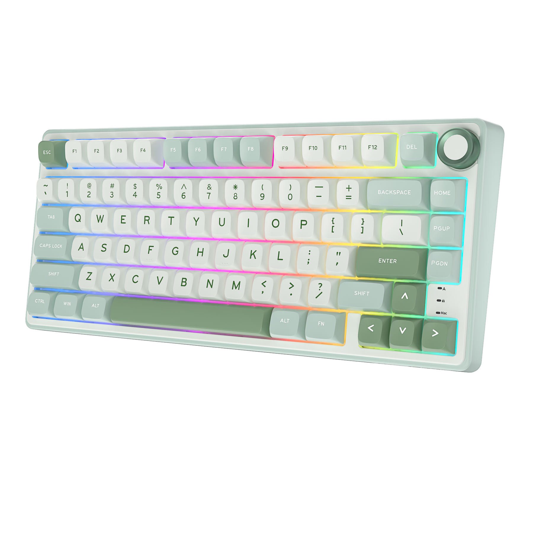 Royal Kludge R75 Cyan Green Backlit