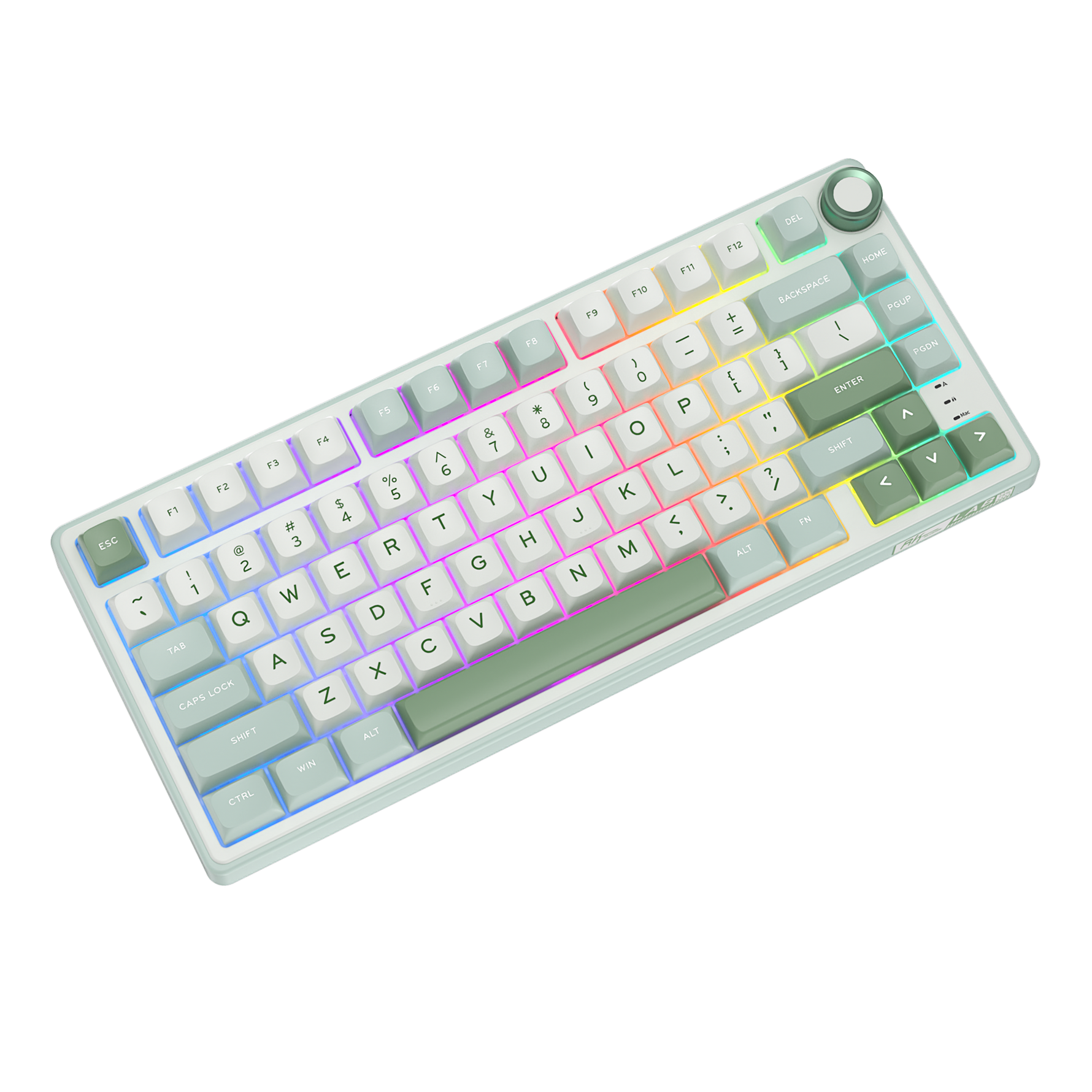 Royal Kludge R75 Cyan Green Backlit