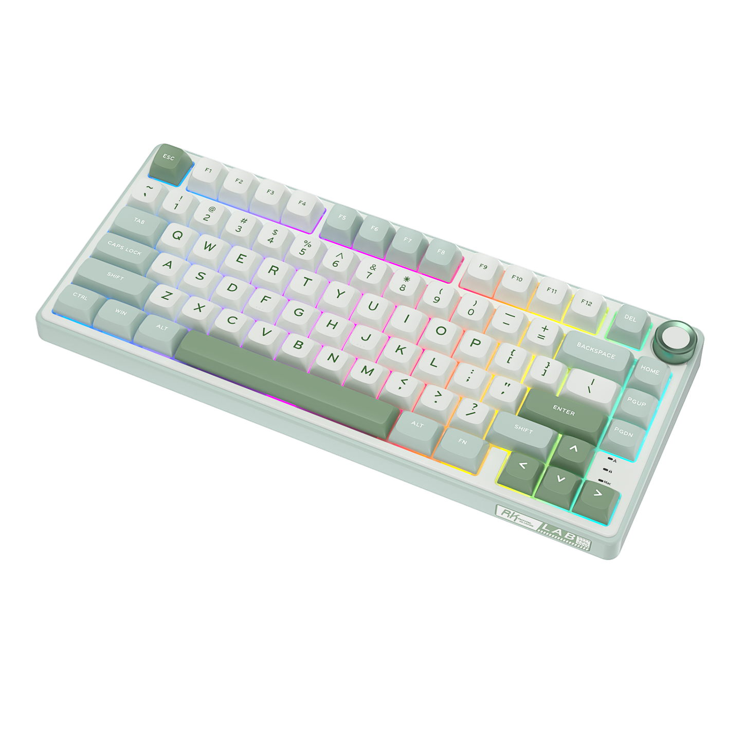 Royal Kludge R75 Cyan Green Backlit