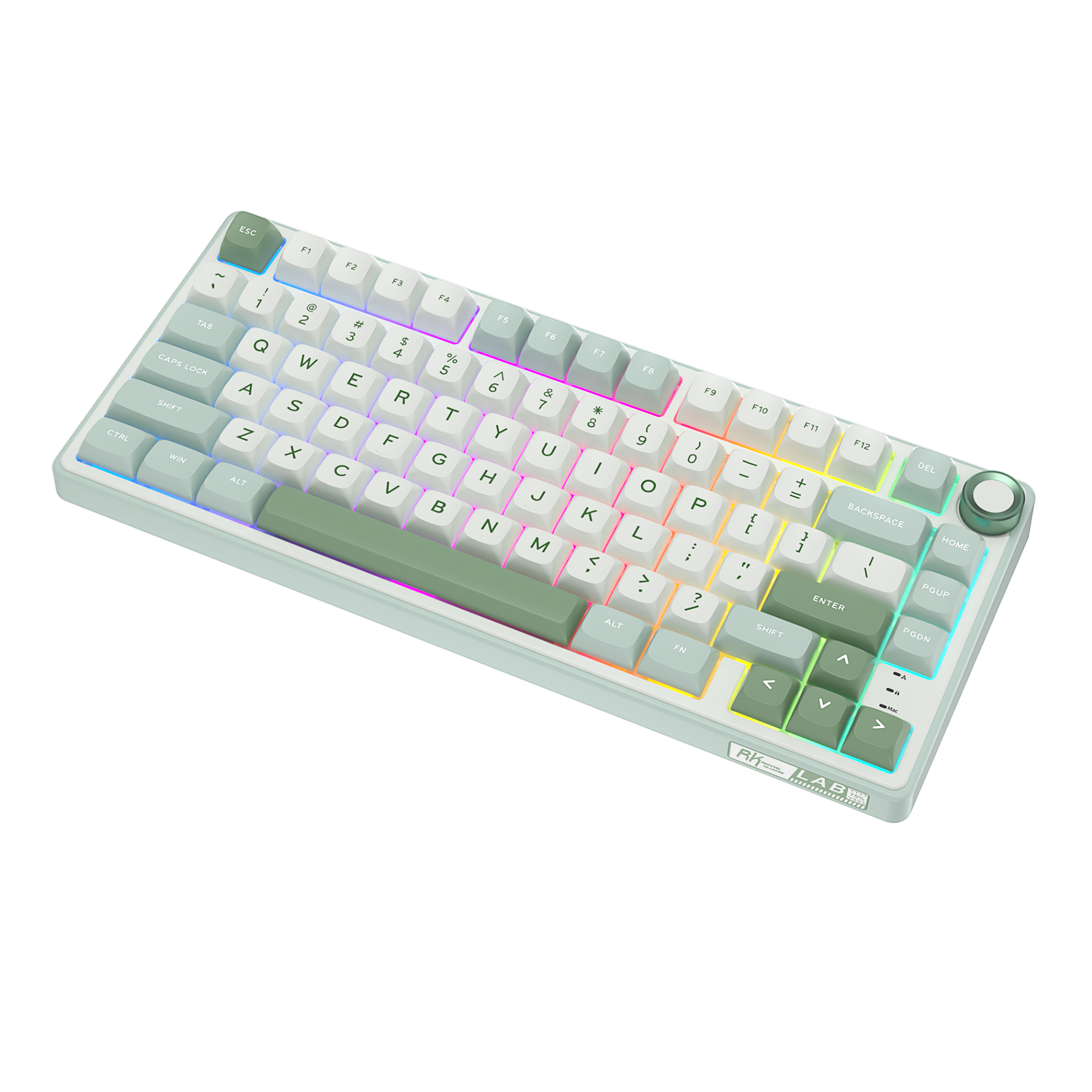 Royal Kludge R75 Cyan Green Backlit