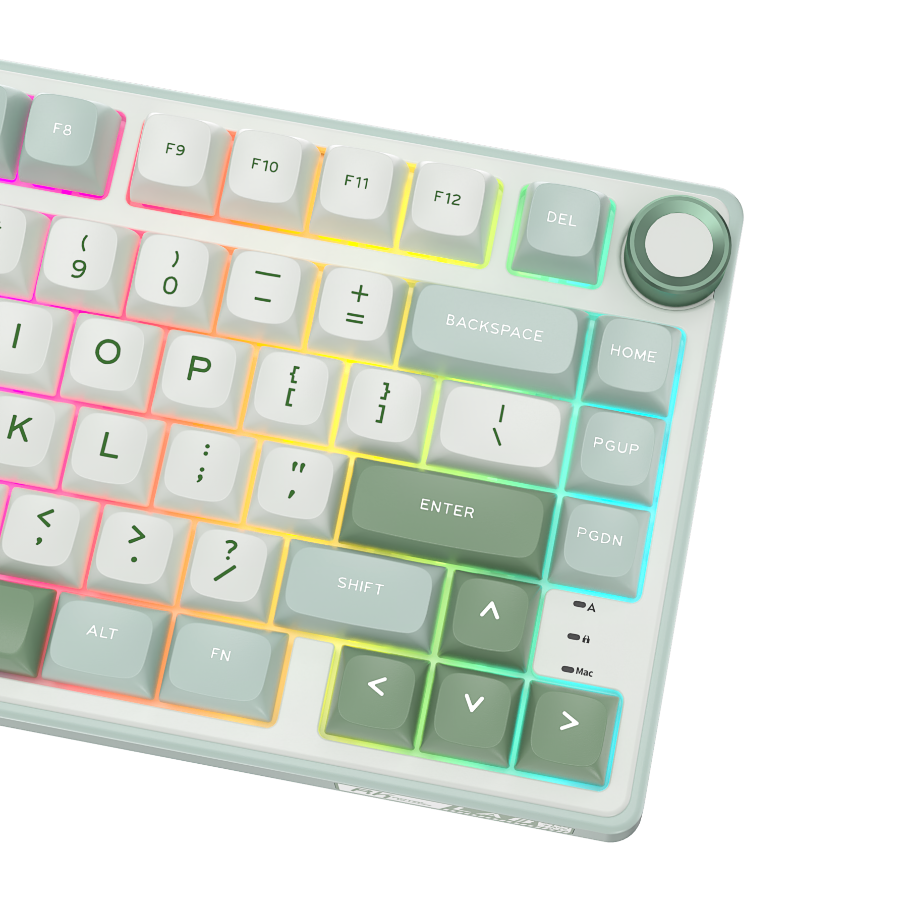 Royal Kludge R75 Cyan Green Backlit