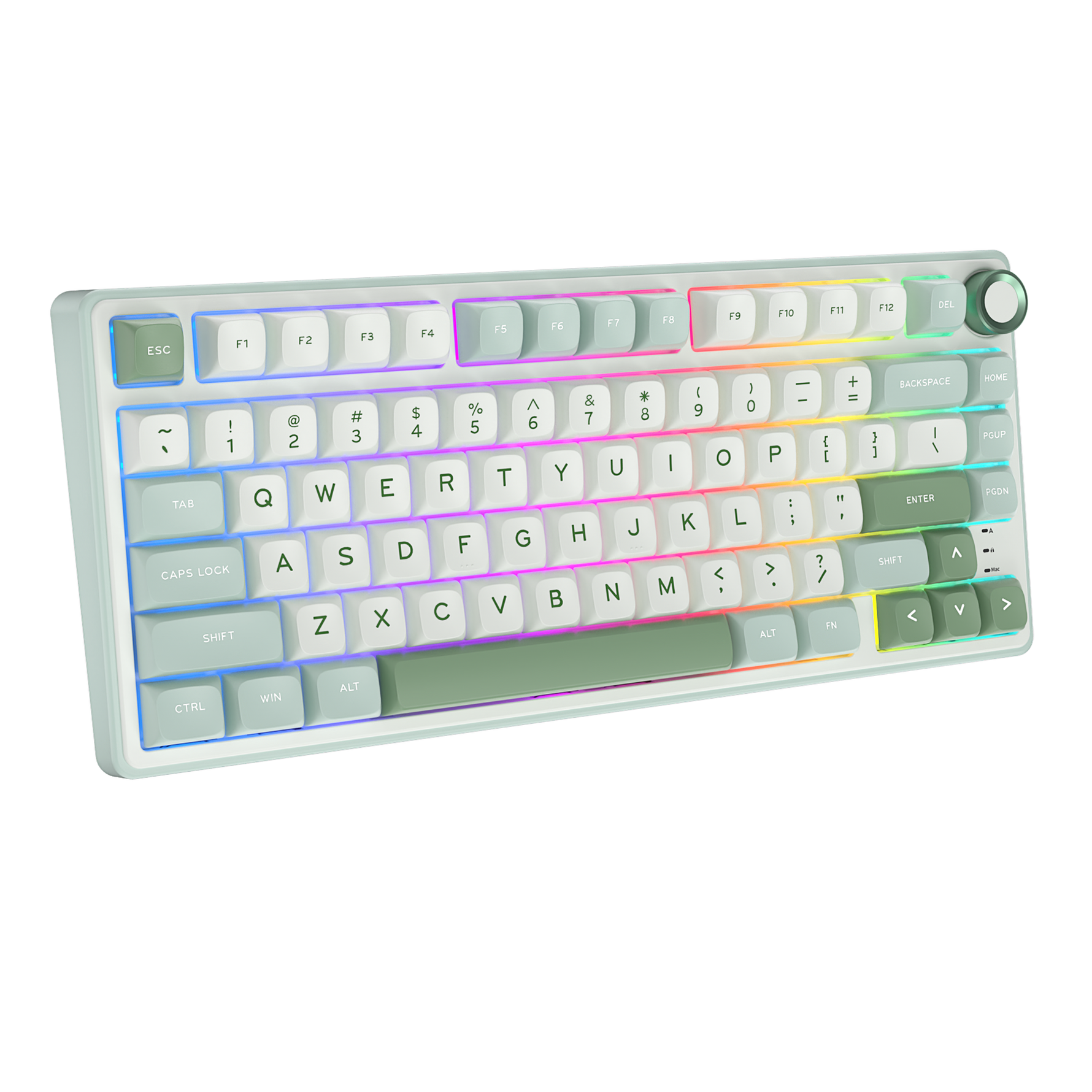 Royal Kludge R75 Cyan Green Backlit