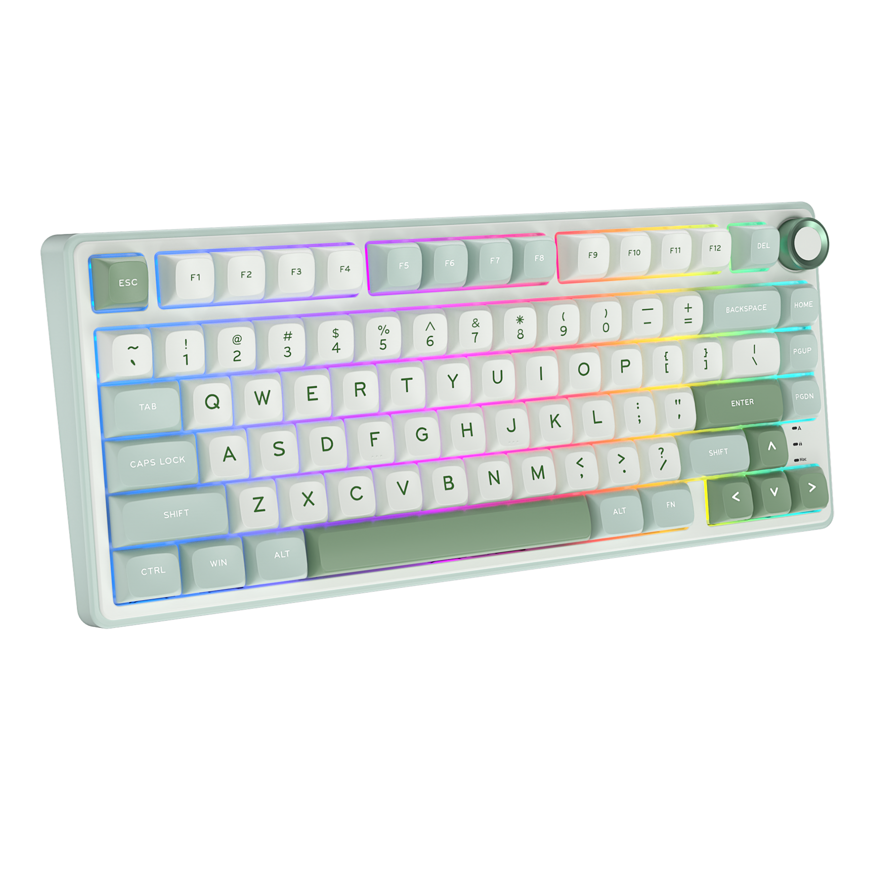 Royal Kludge R75 Cyan Green Backlit