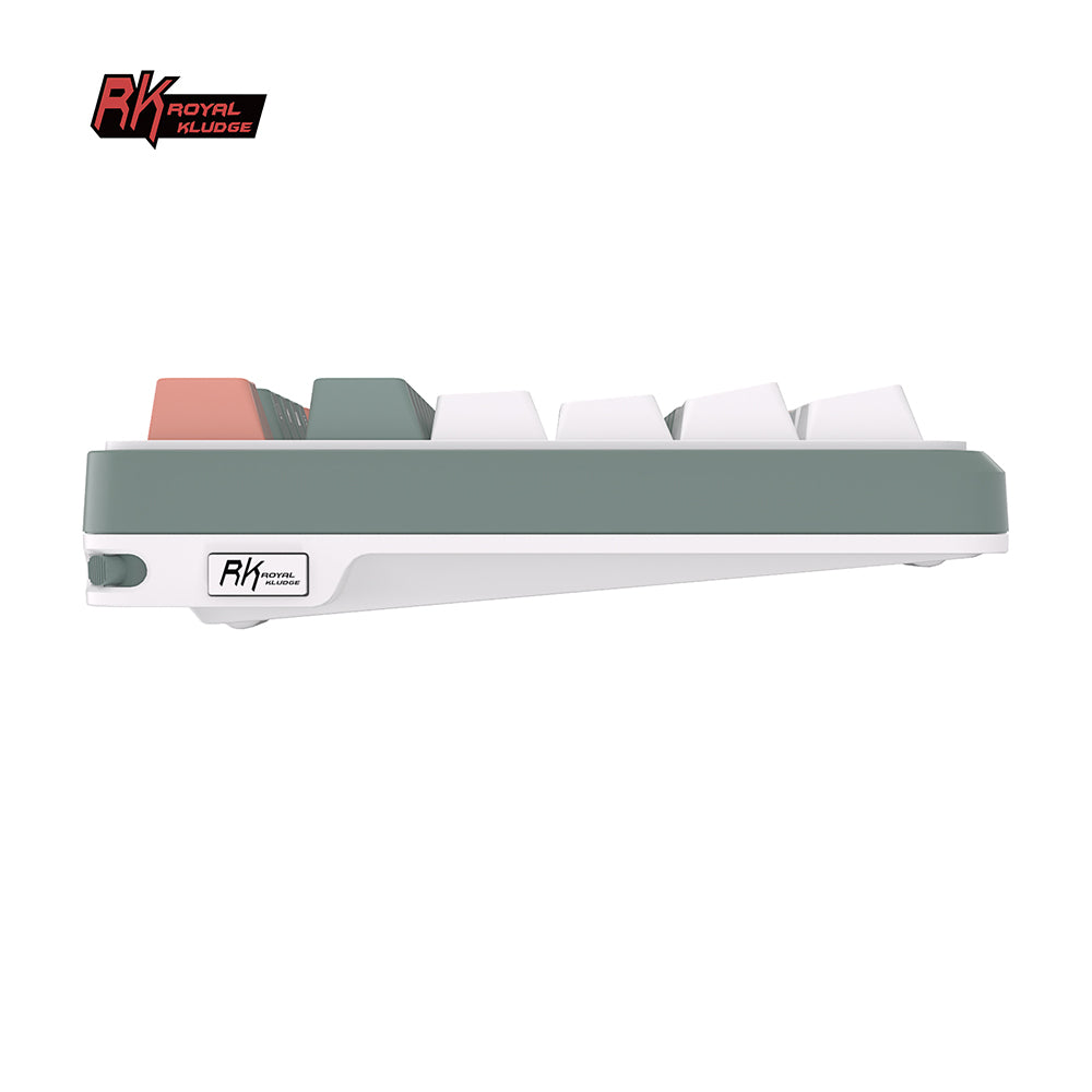 Royal Kludge S98 Wireless Clay Green Side View
