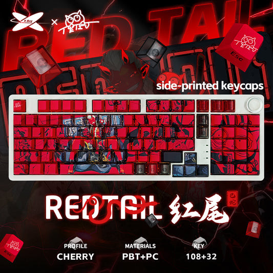 Xraypad Cerberus X Teru RedTail Limited Edition Keycaps